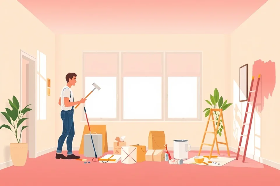Intérieur rénové après travaux de peinture à Ollioules